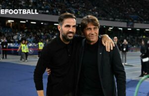 Antonio Conte and Cesc Fabregas in heated exchange during Napoli 0-0 Como Antonio Conte and Cesc Fabregas in heated exchange during Napoli 0-0 Como