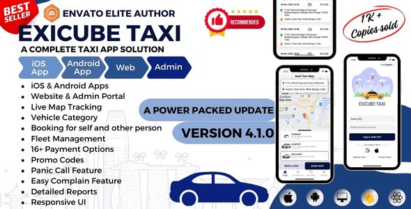 Exicube Taxi App v4.7.0 Free – CodeGiga0 Exicube Taxi App v4.6.0 Free – 1Nulled