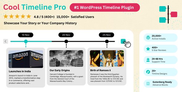 Cool Timeline Pro 4.8.10 – Horizontal & Vertical Timeline Plugin For WordPress – CodeGiga0 Cool Timeline Pro 4.8.10 – Horizontal & Vertical Timeline Plugin For WordPress – CodeGiga0