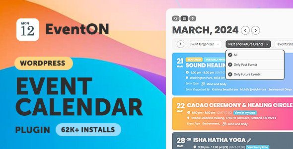 EventOn 4.9.4 + Addons – WordPress Virtual Event Calendar Plugin – CodeGiga0 EventOn 4.9.4 + Addons – WordPress Virtual Event Calendar Plugin – CodeGiga0