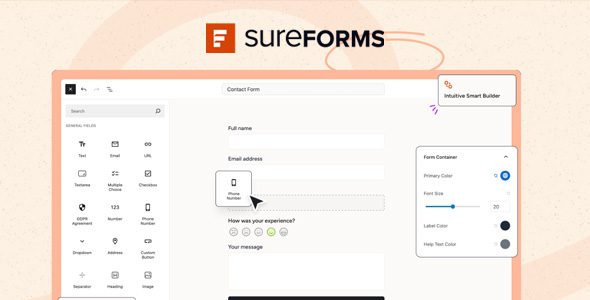 SureForms Pro 1.5.0 – AI Drag & Drop Form Builder for WordPress – CodeGiga0 SureForms Pro 1.5.0 – AI Drag & Drop Form Builder for WordPress – CodeGiga0