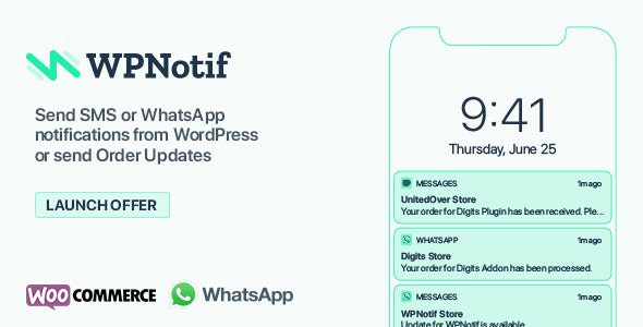 WPNotif 3.1 – WordPress SMS & WhatsApp Message Notifications – CodeGiga0 WPNotif 3.1 – WordPress SMS & WhatsApp Message Notifications – CodeGiga0
