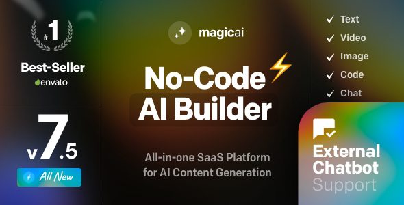 MagicAI 8.50 – OpenAI Content, Text, Image, Video, Chat, Voice, and Code Generator as SaaS – CodeGiga0 MagicAI 8.50 – OpenAI Content, Text, Image, Video, Chat, Voice, and Code Generator as SaaS – CodeGiga0